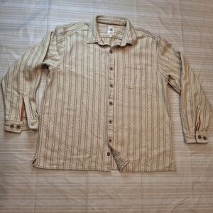 The Territory Ahead Thick Heavy Shacket 100% Cotton Wood Button Mens Sz XXL 2XL